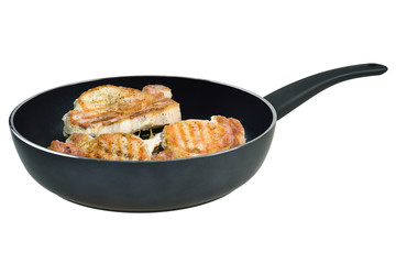 Fried pork medallion