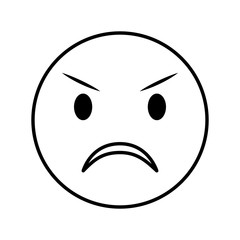 comic face emoticon isolated icon vector illustration design