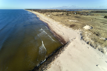 Spring time at Baltic sea, Pape nature park, Latvia.