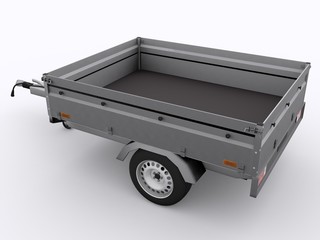 Small Trailer isolated