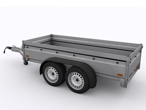 Small Trailer isolated