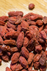 Wolfberry seeds dried.