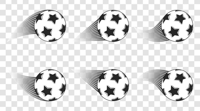 Soccer ball. Football shot isolated on a transparent background. Goal. Vector design.