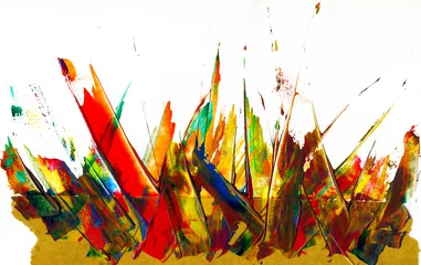 Wilde Farbschmiererei oder abstrakte Kunst © Fiedels