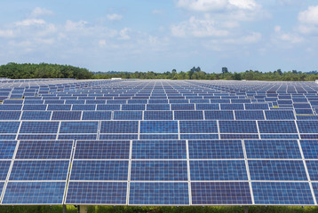 solar cells in solar power station alternative renewable energy from natural