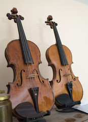 Fototapeta na wymiar Two Violins