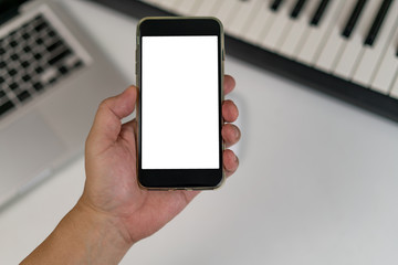 Blank smart phone screen
