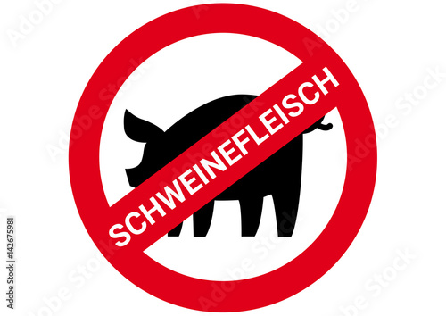 &ldquo;Schild Kein Schweinefleisch&rdquo; Stockfotos und lizenzfreie Vektoren auf