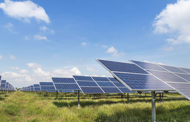 solar cells in solar power station alternative energy from the sun 