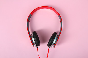 Red headphones