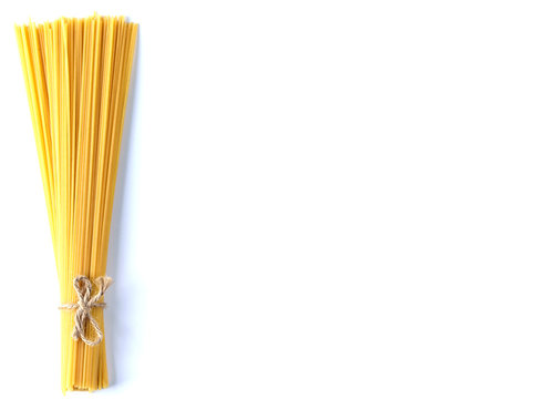 spaghetti isolated top view