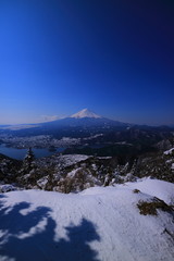 Fototapeta na wymiar 新道峠第一展望台からの富士山