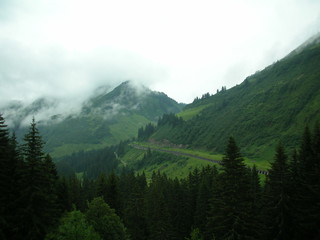 Fototapeta premium Mountains with cloud