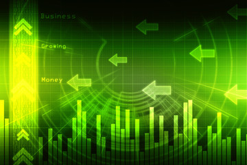 Stock market online business concept. business Graph 