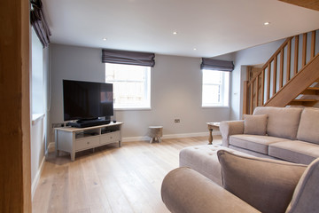 modern spacious lounge or living room interior
