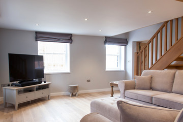 Fototapeta na wymiar modern spacious lounge or living room interior