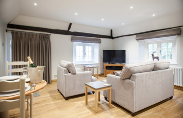 Naklejka na ściany i meble modern spacious lounge or living room interior