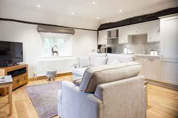 modern spacious lounge or living room interior