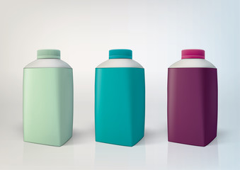 vector set of packaging bottles for new design. 500 ml