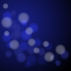 abstract blue light bokeh background. vector