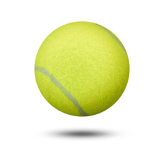 tennis ball on white background. tennis ball isolated.