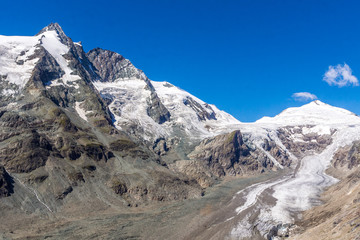 Blick auf die Glocknergruppe bei klarer Sicht
