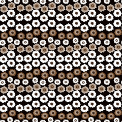 Seamless pattern with colorful flowers on a colored background. Floral background for textile, wallpaper, covers, surface, print, gift wrap, scrapbooking, decoupage.