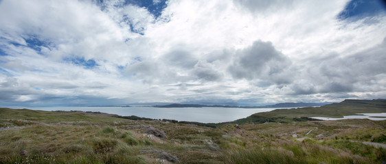 View from Old Man of Storr over surroundings