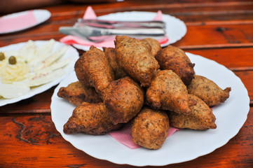 fried bread and cheese