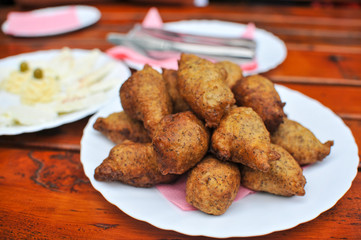 fried bread and cheese