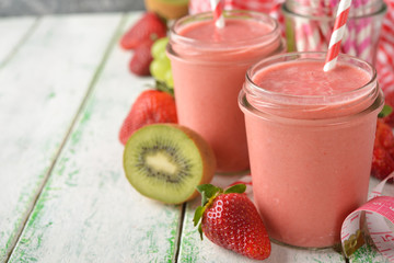 Strawberry smoothies