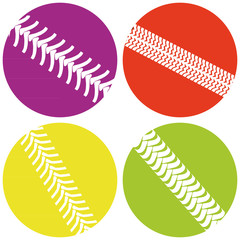 Vector set of icons with car tracks