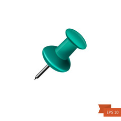 Pin. Isolated on white background. Vector.