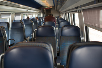 Interior of a modern train