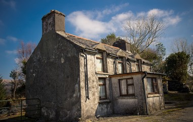 Abandoned house in Irish mountaints, County Cork