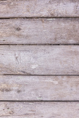 Background of old unpainted rough horizontal boards vertical frame