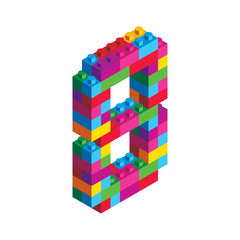 Isometric Alphabet Block