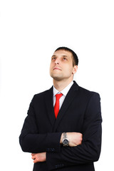 A man in a business sui