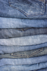 man's jeans close up