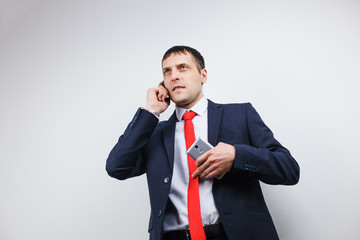 A man in a business sui