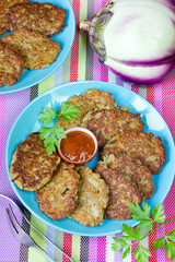 Eggplant pancakes