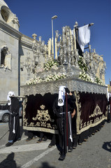 Paso de Semana Santa en Andalucía. España