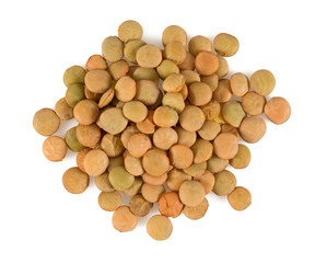 lentil isolated on white background