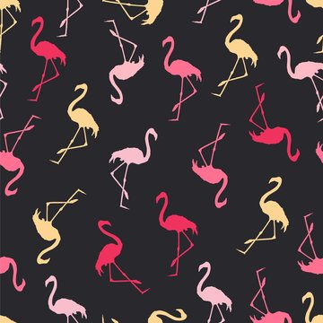  flamingo seamless vector pattern