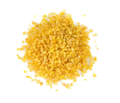 Bulgur Cereal Isolated On White