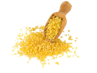 bulgur cereal isolated on white