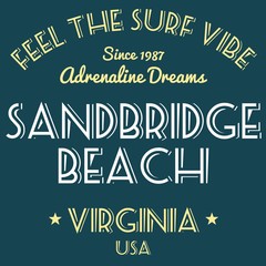 Obraz premium Surfing t-shirt