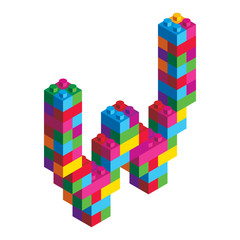 Isometric Alphabet Block