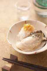 生牡蠣・広島産牡蠣・殻つき　oyster