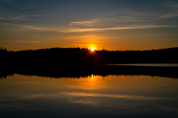 sunset over Lillsjön